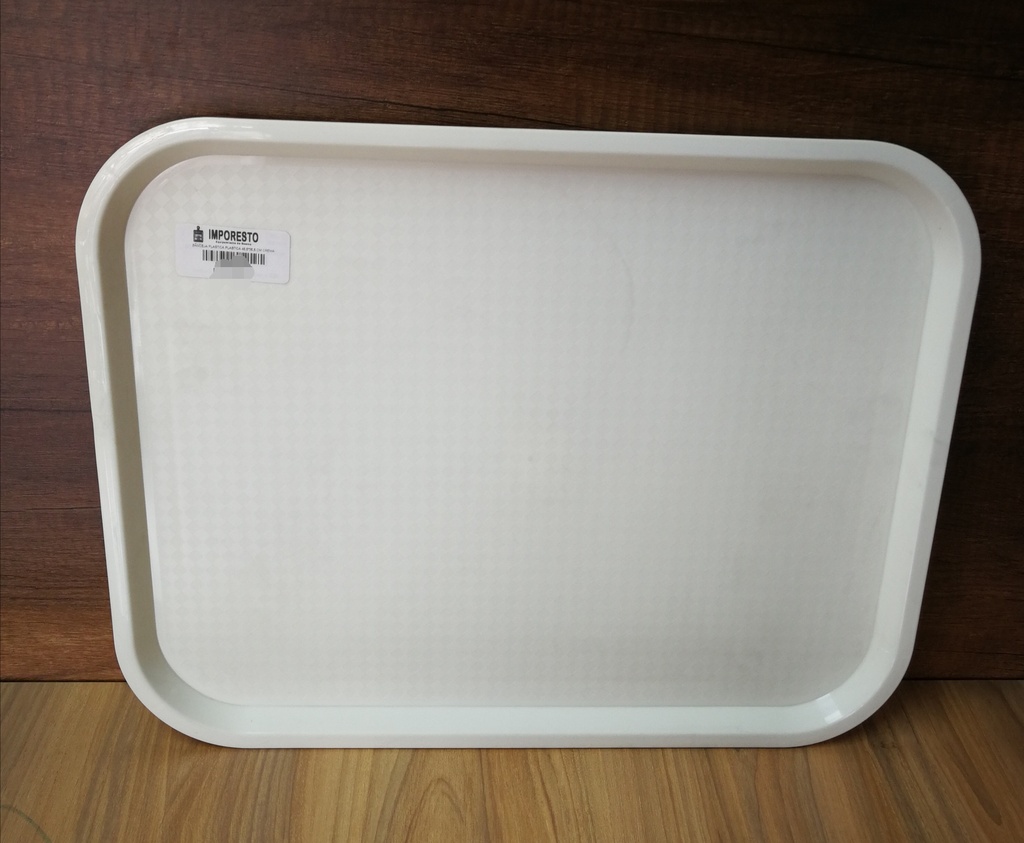 BANDEJA PLASTICA PLASTICA 45,5*35,5 CM CREMA