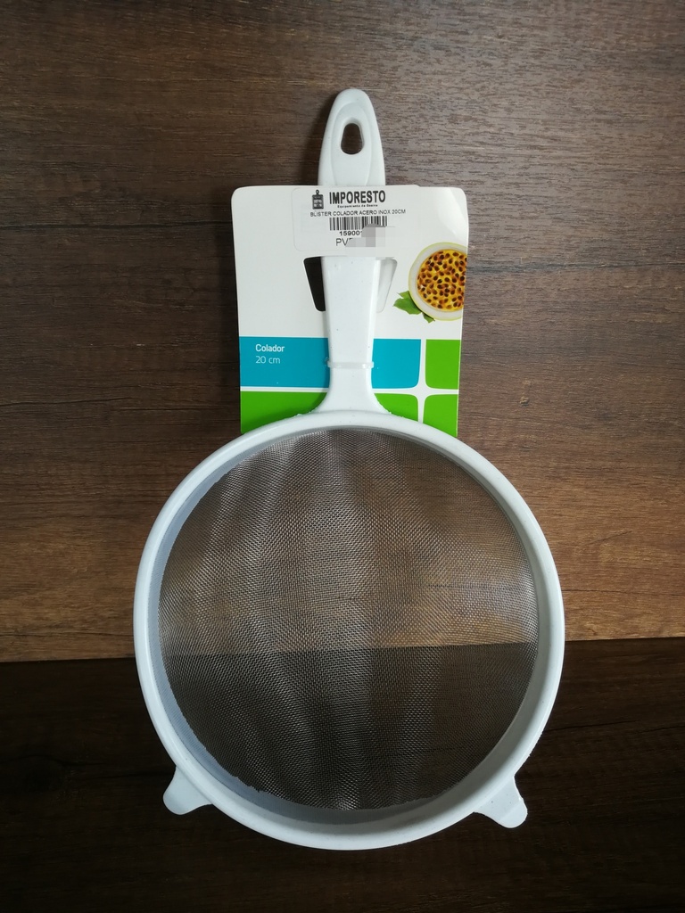BLISTER COLADOR ACERO INOX 20CM