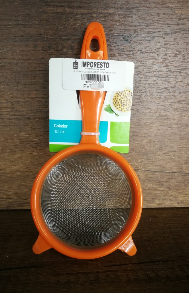 BLISTER COLADOR ACERO INOXIDABLE 10CM