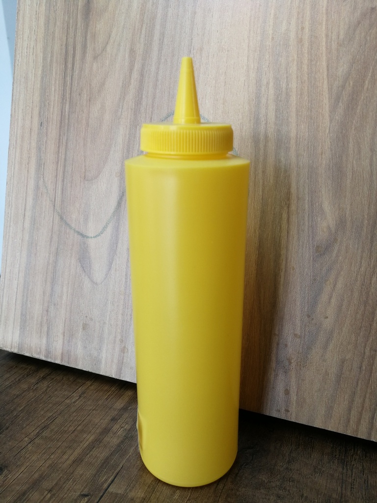 DISPENSADOR PLASTICO SALSA 12OZ AMARILLO