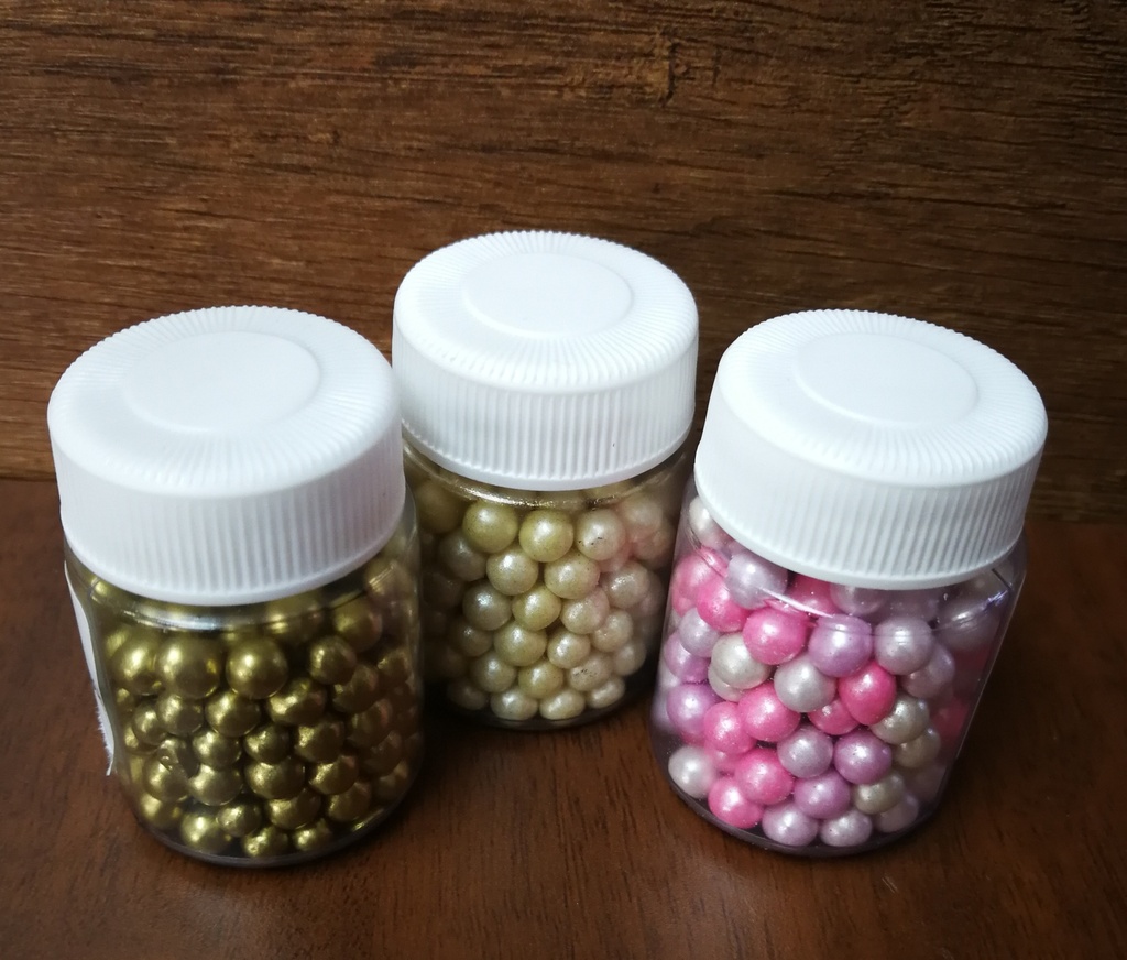 FRASCOS DE PERLAS VARIOS COLORES COMESTIBLES