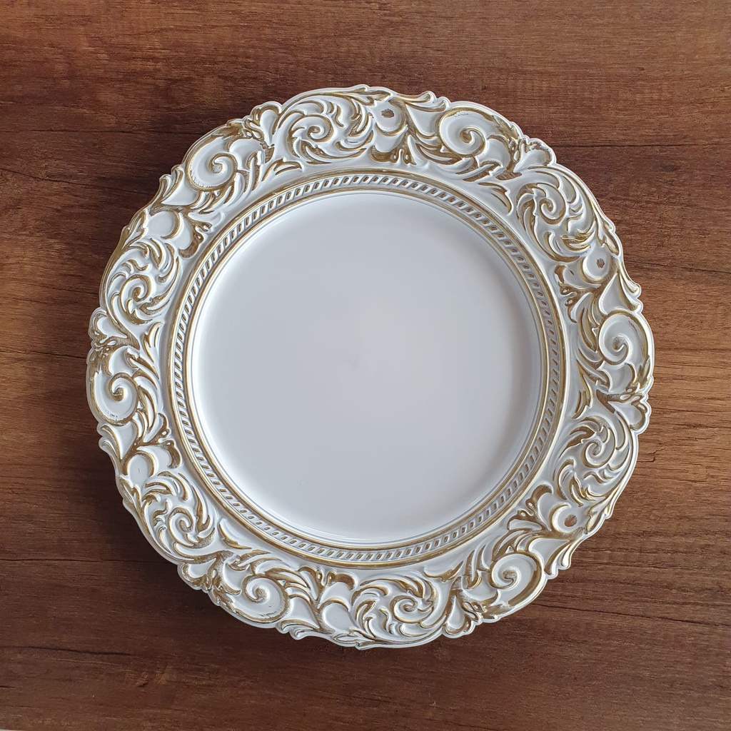 PLATO BASE MARAKESH BLANCO 36*36