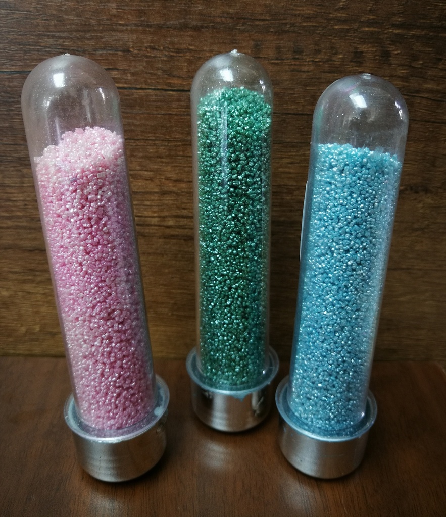 TUBOS DE AZUCAR DE COLORES