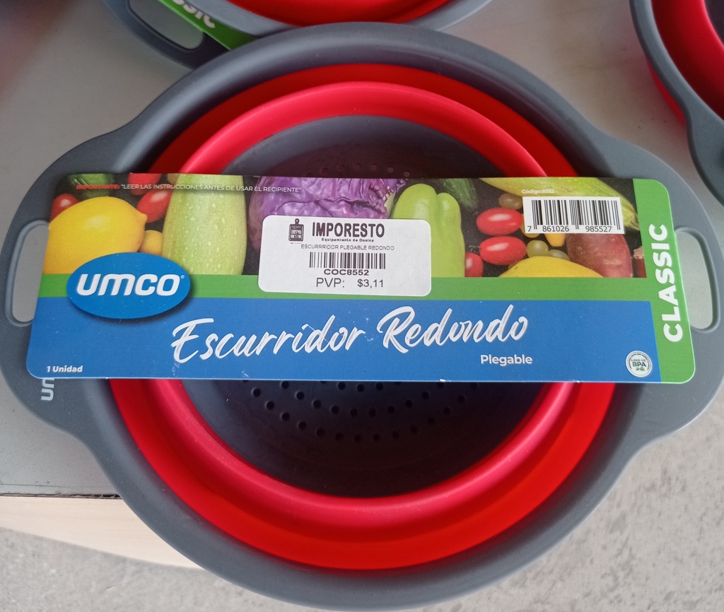ESCURRIDOR PLEGABLE REDONDO