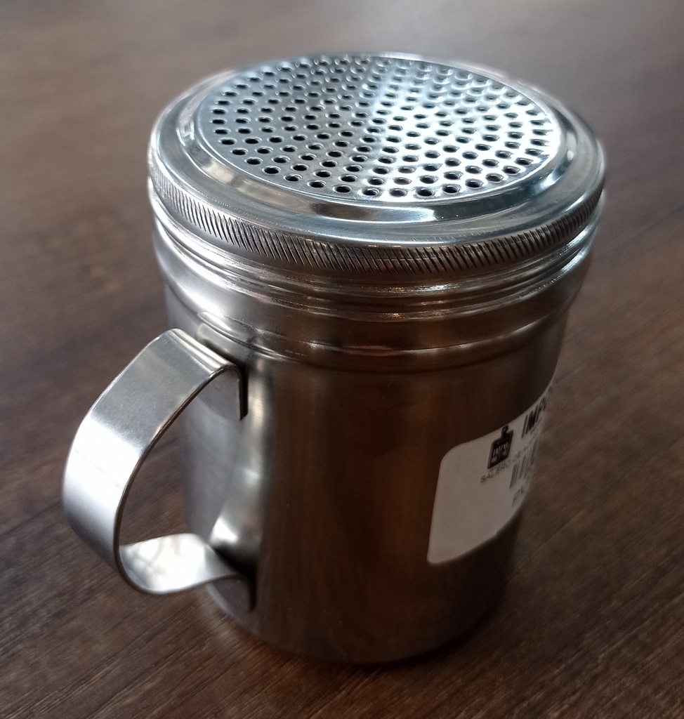 SALERO DE ACERO INOX CON AGARRADERA