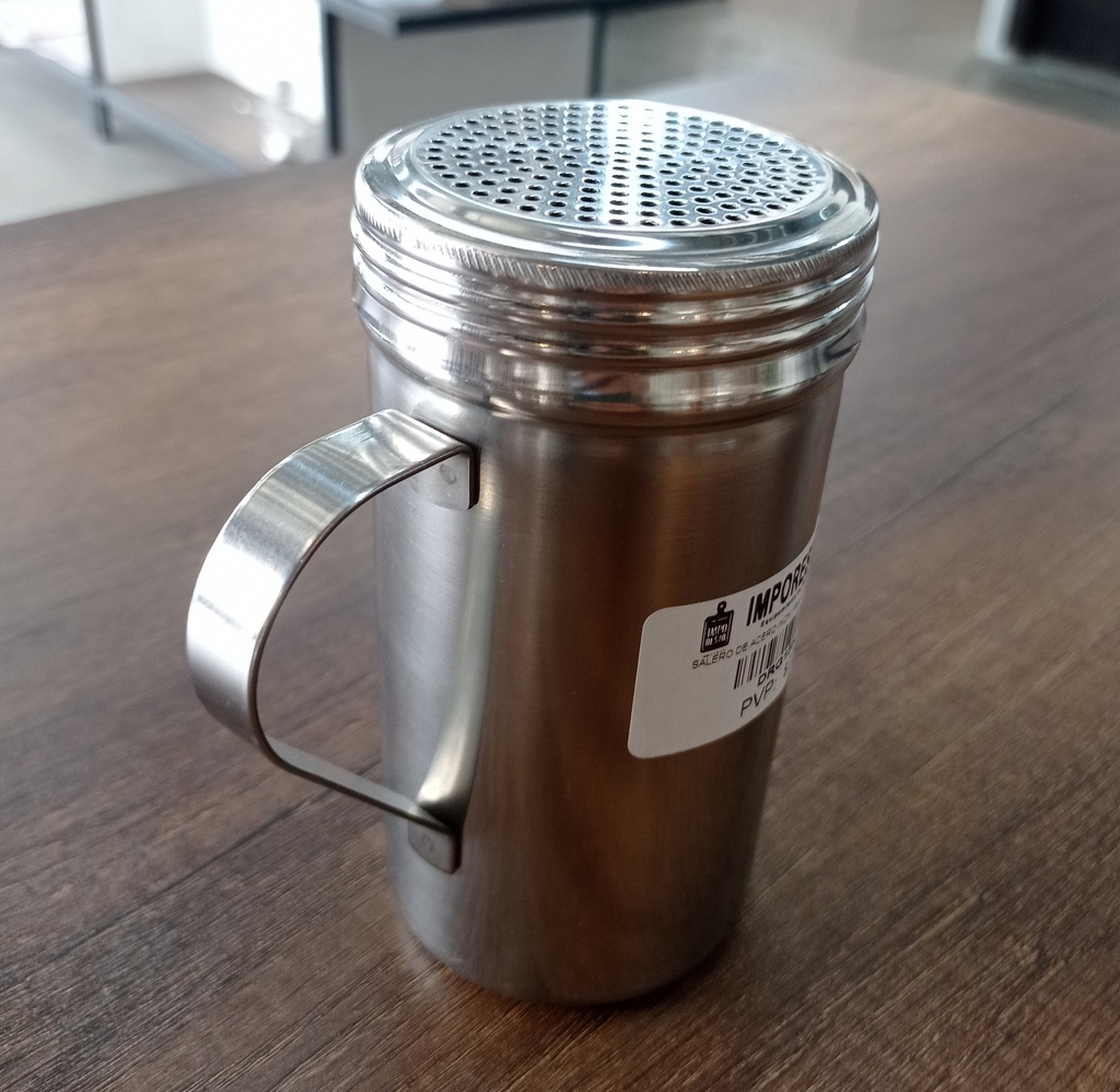 SALERO DE ACERO INOX 15CM CON AGARRADERA