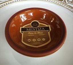 [MP3506] PLATO ALFARERO PURA MIEL MESTIZA 10CM