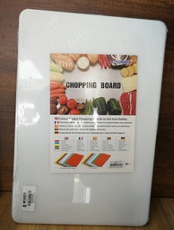 [6213CW-USS] TABLA PICAR PLASTICA 46*31*1,2CM BLANCA